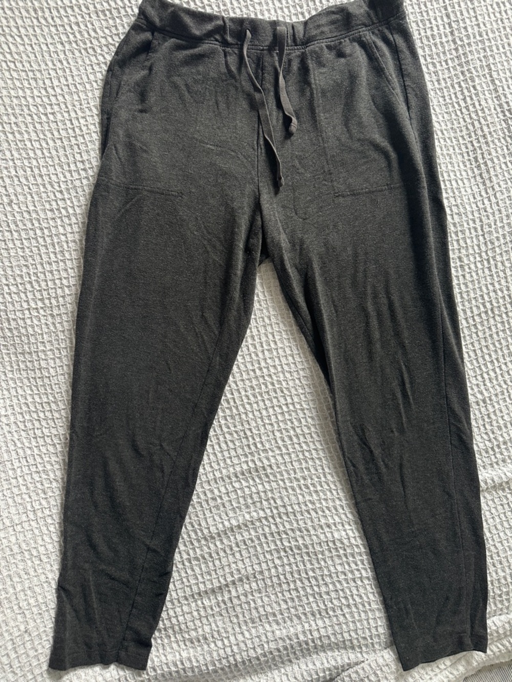 Lou & Grey Lounge Set Medium Charcoal Soft Knit Top Joggers Cozy Matching Set - Picture 6 of 10